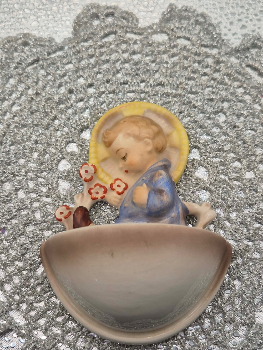 Vintage Stoup Holy Water Wall Font MARKED Hummel West Germany